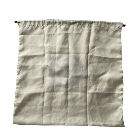 Michael Kors dust Bag Satin drawstring 19 X 18 Off White Brown Logo accessories - Picture 2 of 7